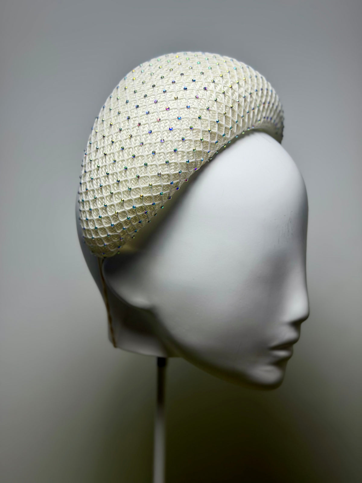 Ivory Crystal Headband