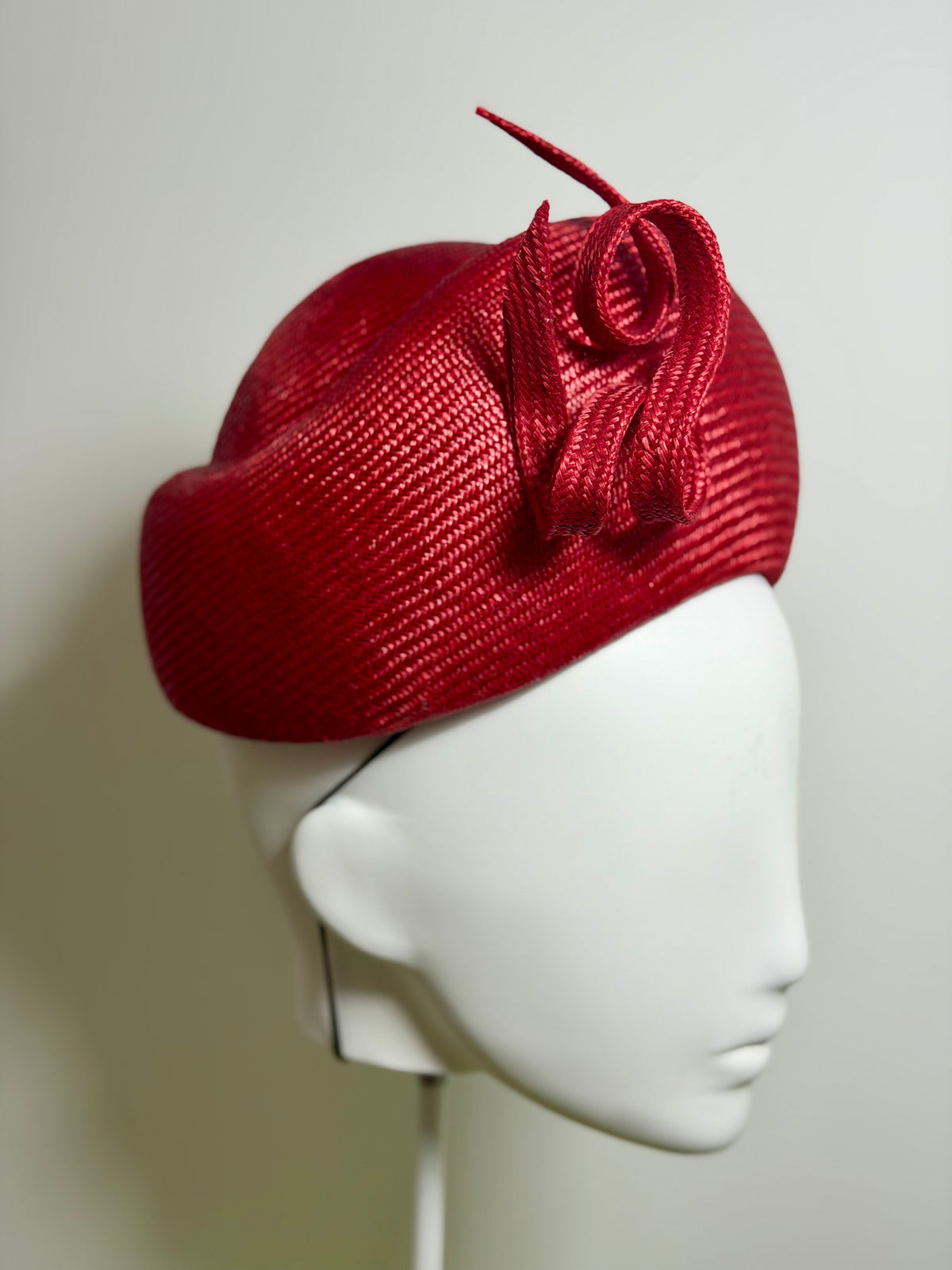 Red Swirl Pillbox