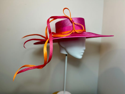 Citrus Ribbon Boater