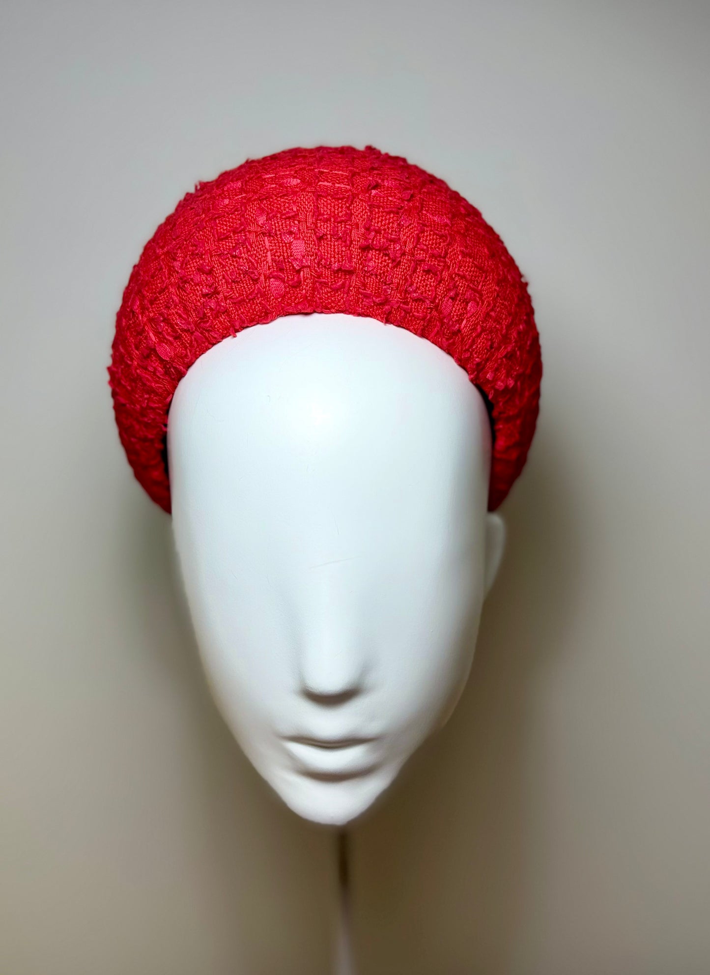 Red Linton Tweed Headband