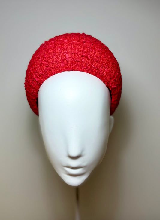 Red Linton Tweed Headband