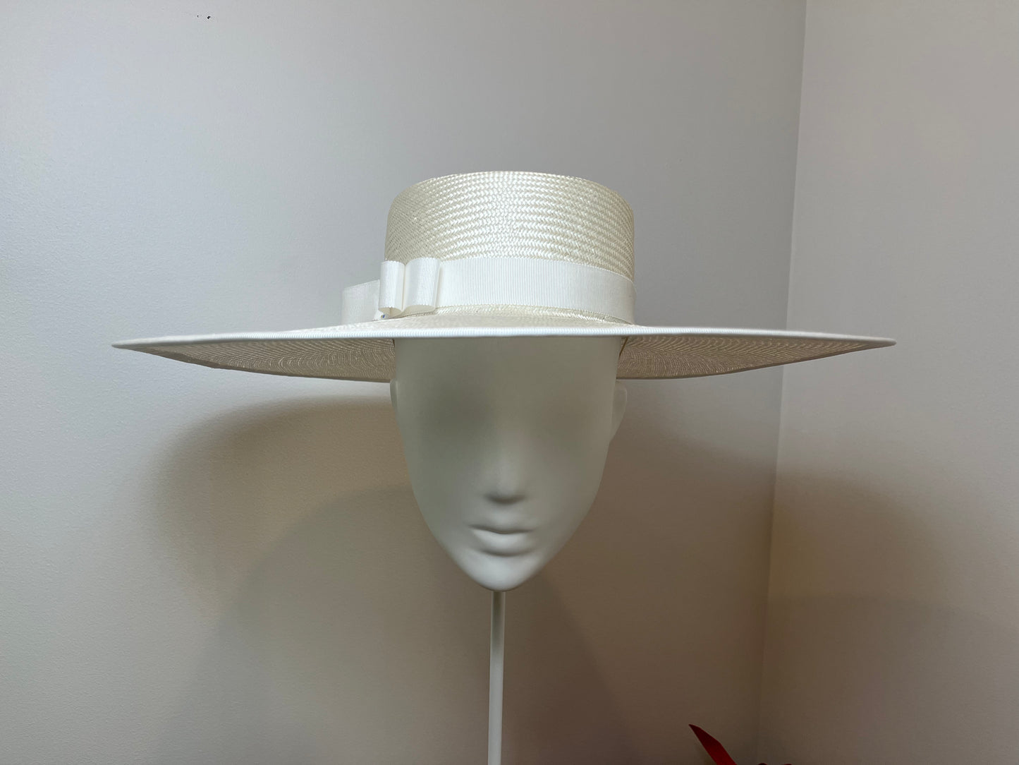 Ivory Wide Brim Boater